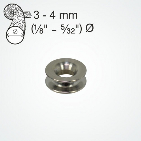 Očko klzné Clamcleat Titanium Thimble pre lano 3-4mm