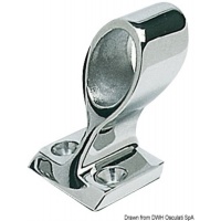 Patka zábradlí priechozí, obdelníková základňa, 25mm, 60°