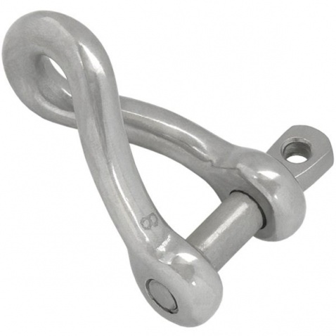 Šekel kovaný, twist,priem.čapu 8mm,vnút.pr.16x58mm - varianta 5
