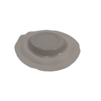 Uchycenie zábradlie,bimini na nalepenie na naf.čln-šedé