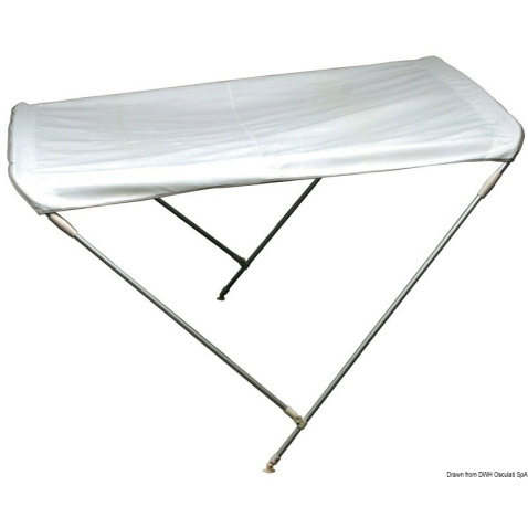 Bimini, 2-ramenné, hliník - výška 110 cm, dĺžka 180 cm -