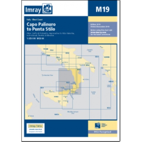 Mapa M19 Capo Palinuro to Punta Stilo