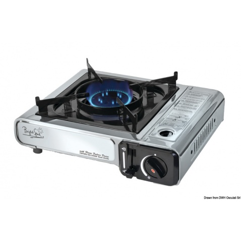 Varič prenosný jednoplatňový, plynový (vstavaná cartridge)