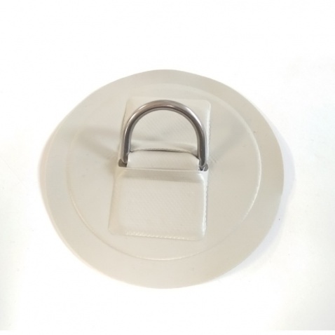 Úchyt na nafukovací čln(oko nerez na gum.podl.),priem.10cm,tl.nerez oka 3,7mm