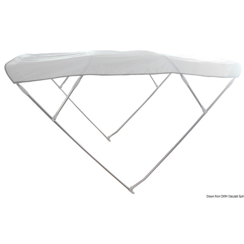 Bimini, 4-ramenné, hliník - typ 175/185 - výška 145 cm, dlžka 250 cm