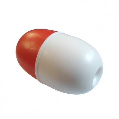 Bója PVC, malá, d.13cm, prům.8cm, red-white