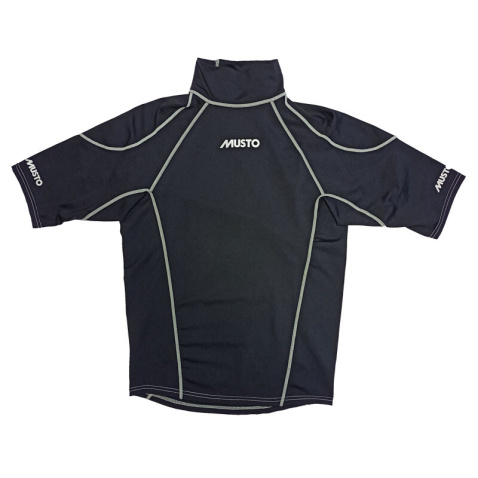 Tričko MUSTO elastické black kr.r.