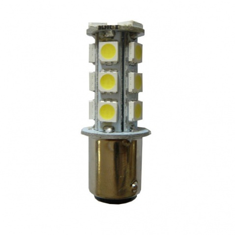 Žiarovka 12 V, LED, 2-polová, (18xLED), biela