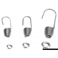 Háčik nerez spirála, na gumicuk priem. 6mm