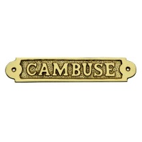 Ceduľka CAMBUSE - mosadz