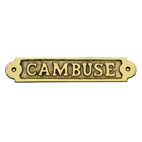 Ceduľka CAMBUSE - mosadz