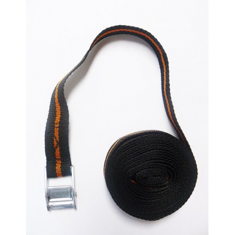Gurtňa viazacia s račňou, čierna – dĺžka 4 m
