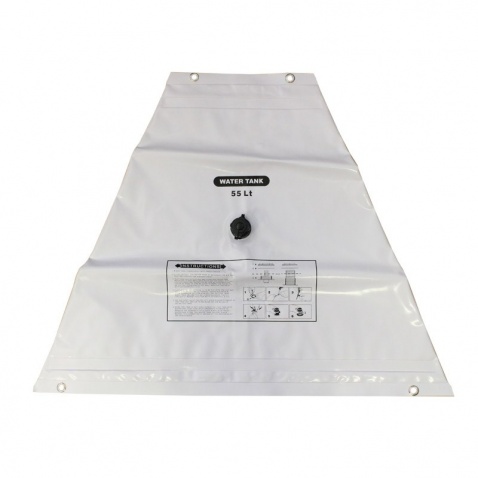 Nádrž na vodu flexi trojuholník 55l, 80x88cm, biely