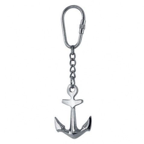 Prívesok na kľúče - kotva, nikel