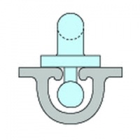 Jazdec plachty do sťažňa, 8,5mm