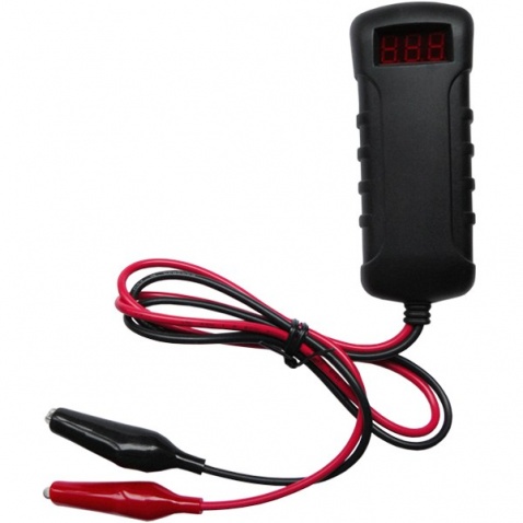 Merač batérie, LED, 5-30 V, koncovky banániky Merač batérie, LED, 5-30 V, koncovky banániky