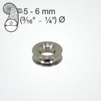 Očko klzné Clamcleat Titanium Thimble pre lano 5-6mm