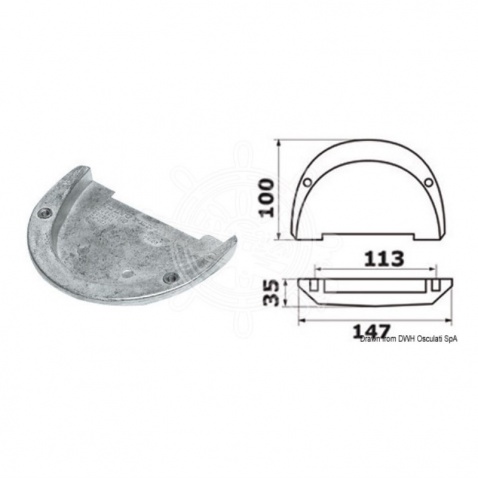 Anóda magnesiová Volvo (Cobra) Duo-Prop (3855411)