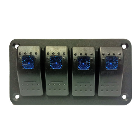 Panel vypínačov - 4 pod sebou 125x68mm,
