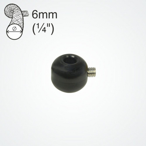 Gulička dorazová na lano Clamcleat Screw-on Stopper Ball, pre lano pr.6mm