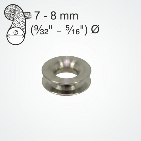 Očko klzné Clamcleat Titanium Thimble pre lano 7-8mm