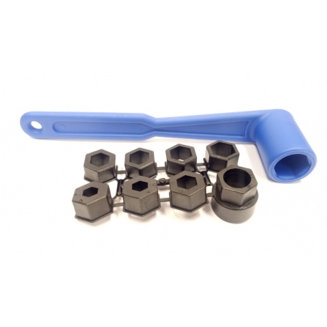 Klúč na utaženie propeleru, modrá, dlžka 33cm s 8 nádstavci