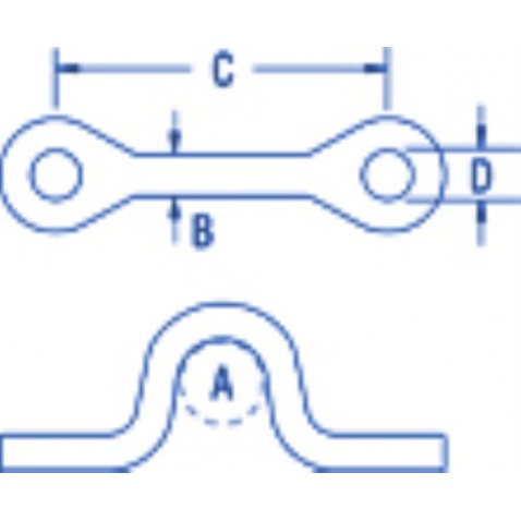 Oko na priskrutkovanie - RF94 Saddle Flared - lanko 6mm