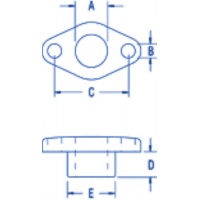 Prievlak plast (do paluby),priem.11mm – PNP188