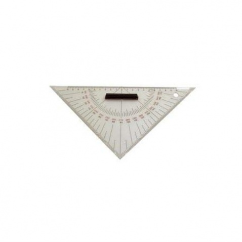 Navigačné pravítko plast,trojuh.,úhlom.