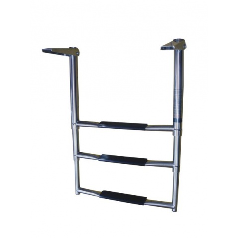 Rebrík trojstupňový teleskopický nerez,rozteč 43cm