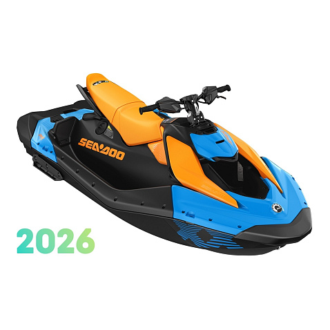Skúter vodný Sea Doo Spark Trixx 90 For 3 Gulfstream Blue/Orange Crush Skúter vodný Sea Doo Spark Trixx 90 For 3 Gulfstream Blue/Orange Crush