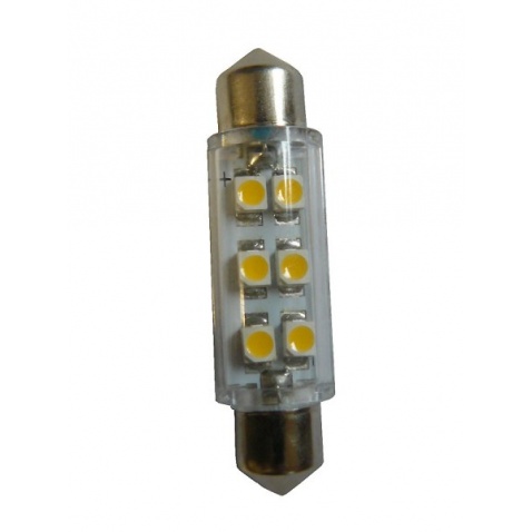 Žiarovka 12V, LED, 1,2W, 43mm