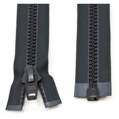 Zips YKK kostenný , čierny - dĺžka 450 cm