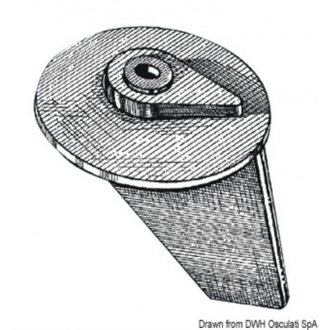 Anóda zinková Mercury, Mariner, Tohatsu do 50HP,  průměr 60mm, (853762)