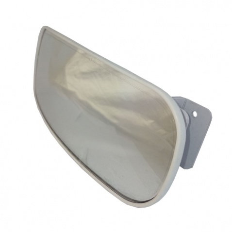 Zrkadielko 26,5x9,5cm,biely plast