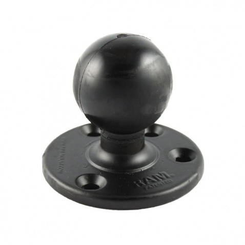 RAM-D-202U kruhový úchyt na skrutky nebo vruty s podstavou pr.9,5 cm,  kulový čap 2,25"