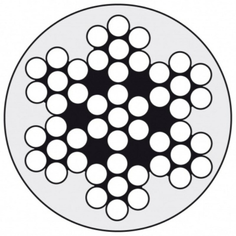 Lanko zábradlia nerezové 7x7 -