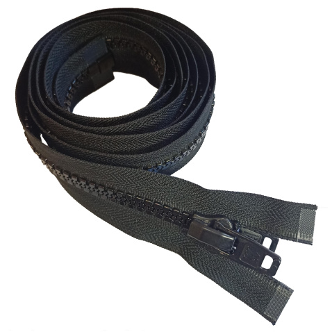 Zips YKK kostenný , čierny – dĺžka 100 cm
