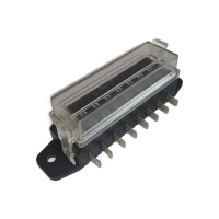 Držák pojistek s krytem, pro 8 mini čepelových pojistek