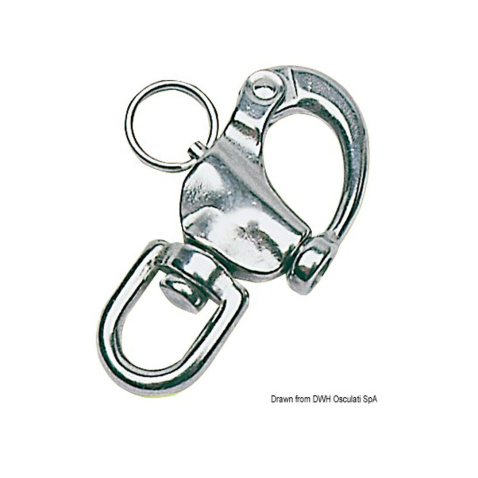 Snap šekel, otočný, s okom - dlžka 70 mm