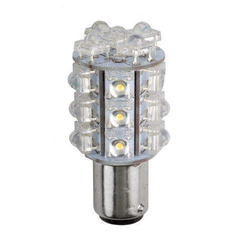 Žiarovka 12V, LED bílá, 2-pólová, stejná vzdálenosť úchytu