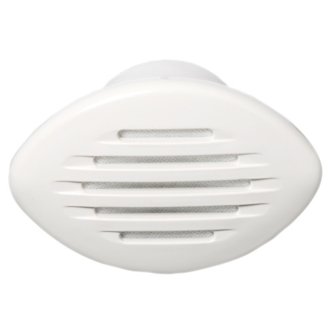 Klaksón 12V s bielym krytom, 130x85mm