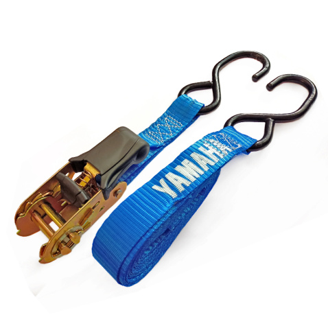 Gurtňa viazacia Yamaha, s ráčňou,modrá – dlžka 3m (1 pár)