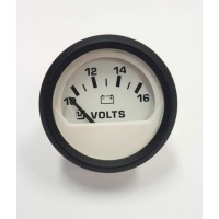 Voltmeter, 10-16V, biely