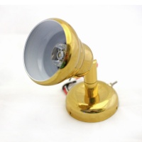 Svetlo na ppriskrutk.. LED so šošovkou, zlaté,d.11cm